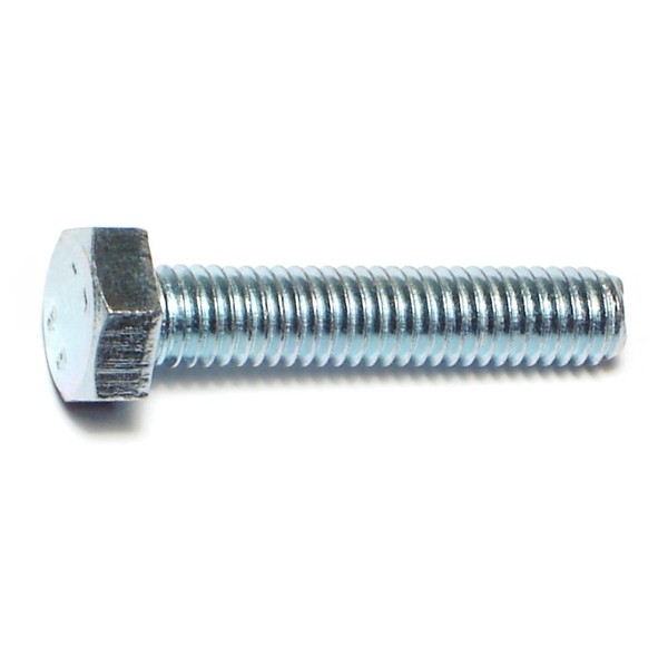 Midwest Fastener Class 8.8, M6-1.00 Hex Head Cap Screw, Zinc Plated Steel, 30 mm L, 50 PK 50424